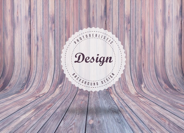 Free PSD realistic woodboard background design