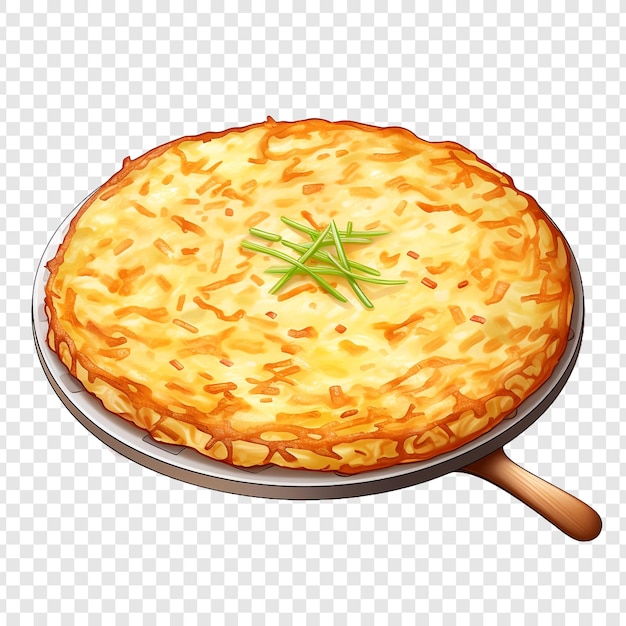 Free PSD reibekuchen potato pancake isolated on transparent background