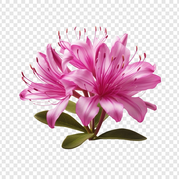 Free PSD rhodora flower png isolated on transparent background