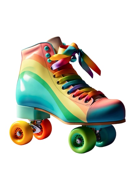 Free PSD roller skates isolated