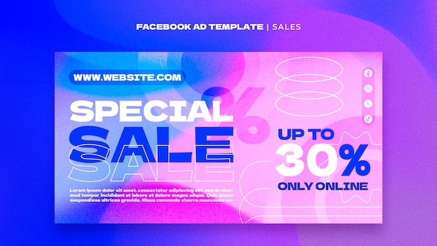 Free PSD sales template design