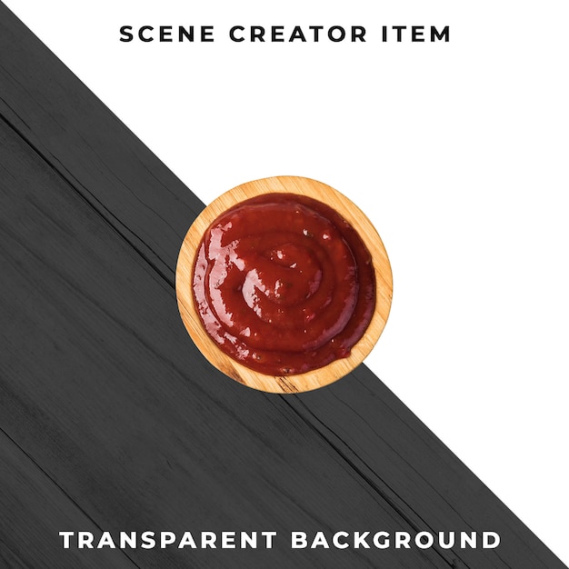 Free PSD sauce plate object transparent psd