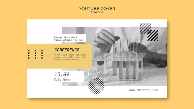 Free PSD science template design