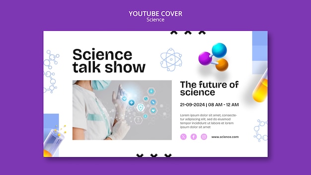 Free PSD science  template design