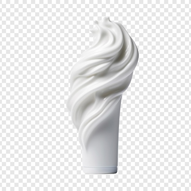 Free PSD shaving cream bottle isolated on transparent background