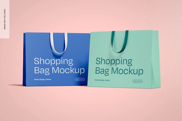 Free PSD shopping bags mockup