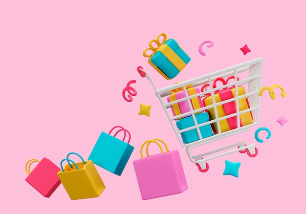 Free PSD shopping sales background