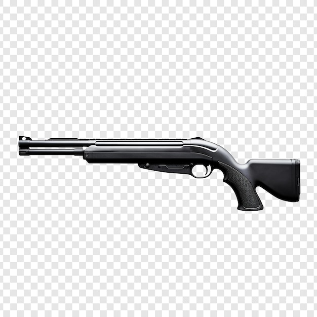 Free PSD shotgun isolated on transparent background