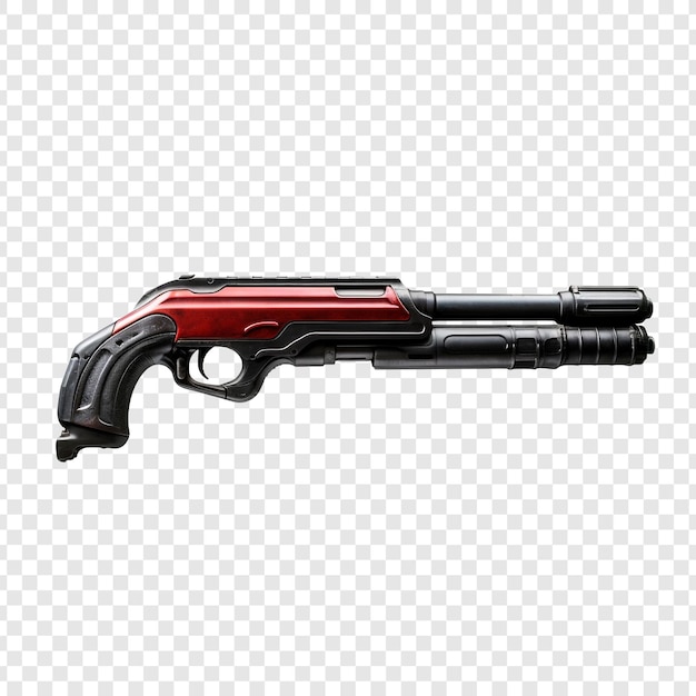 Free PSD shotgun isolated on transparent background