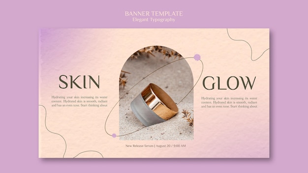 Free PSD skin care banner template