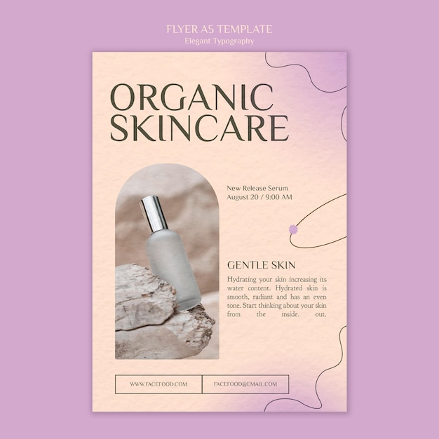 Free PSD skin care print template