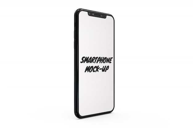 Smartphone mock-up isolated