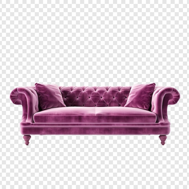 Free PSD sofa isolated on transparent background