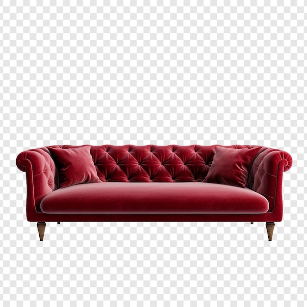 Free PSD sofa isolated on transparent background