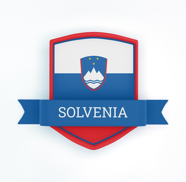 Free PSD solvenia badge banner