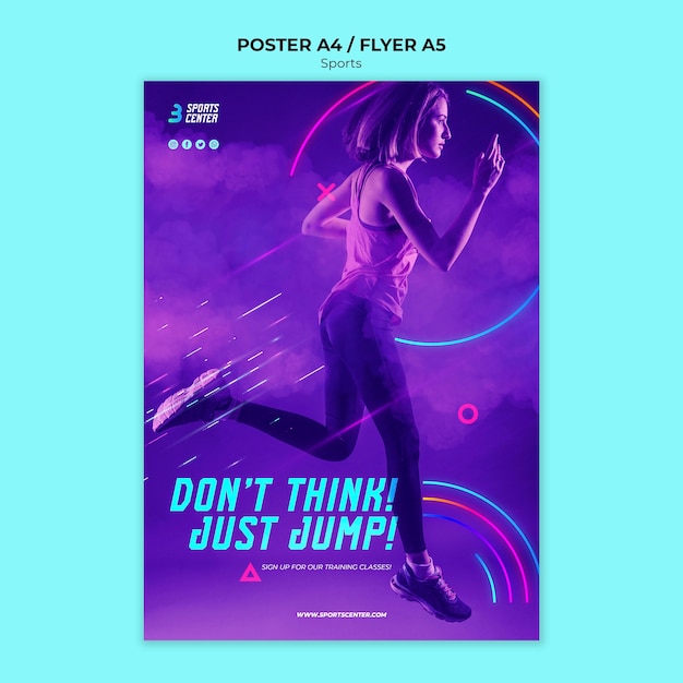 Sport poster template