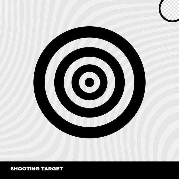 Free PSD sport shooting isolated target for shooting club composition