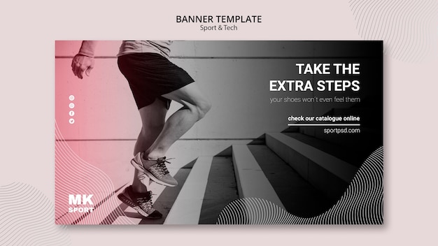 Free PSD sport & tech banner template design