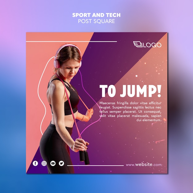 Sport & tech post template