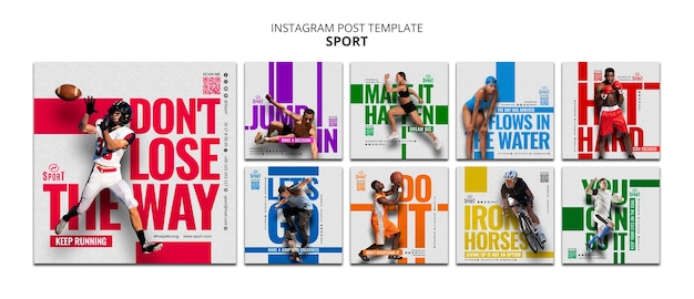 Free PSD sport template design