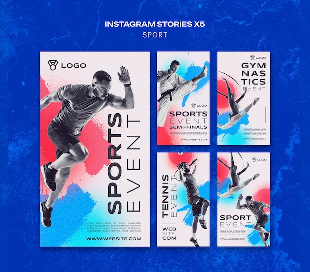 Free PSD sport template design