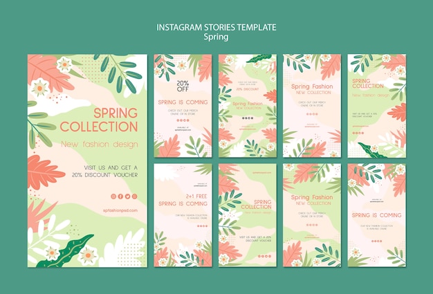 Spring collection instagram stories