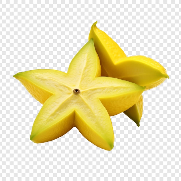 Free PSD star fruit isolated on transparent background