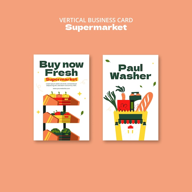 Free PSD supermarket  products template