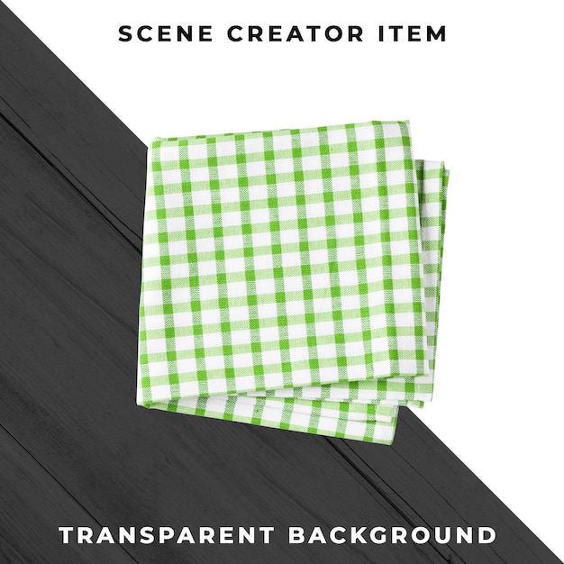 Tablecloth isolated with clipping path.