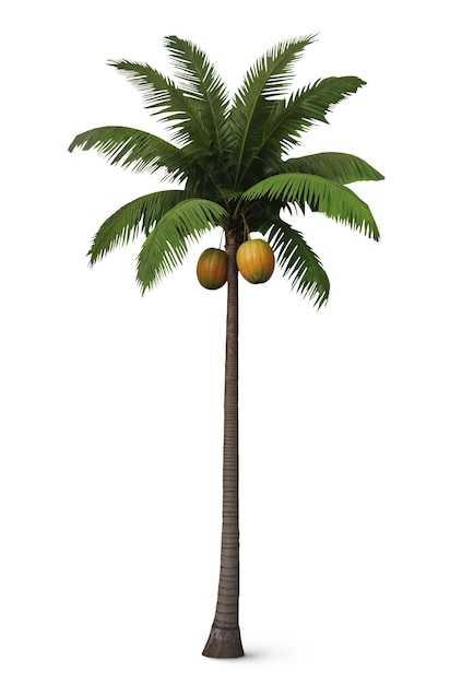 Free PSD tall palm tree isolated