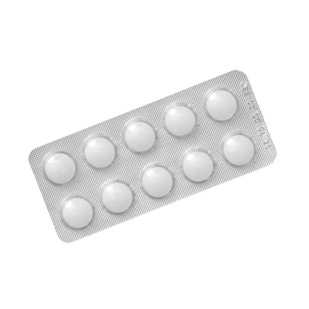 Free PSD top view on medical pills