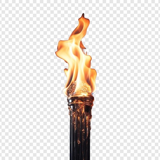 Free PSD torch isolated on transparent background