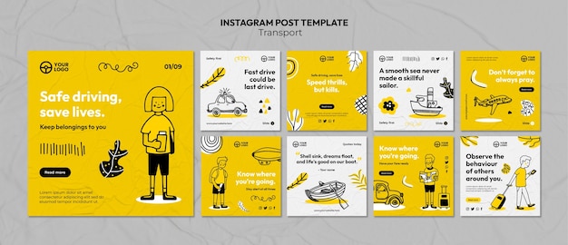 Transport template design