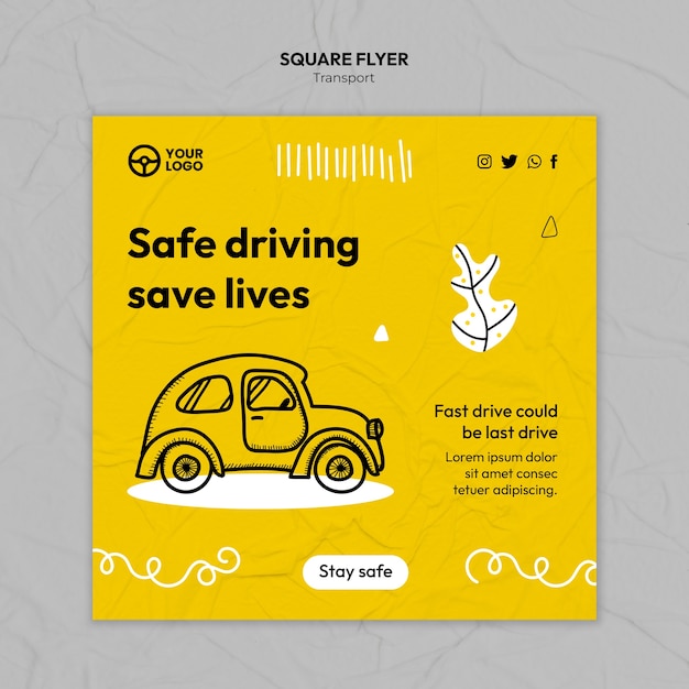 Transport template design