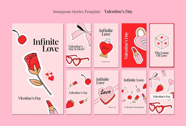 Free PSD valentines day template design