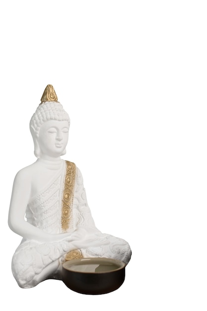 Free PSD view of buddha figurine