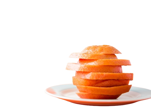 Free PSD view of fresh grapefruit