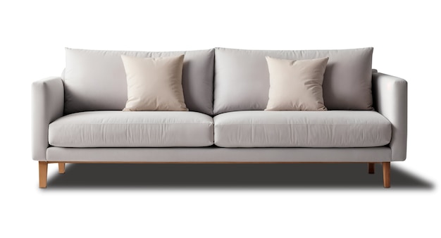 Free PSD view of sofa for interior design decor