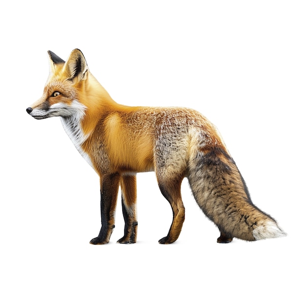 Free PSD view of wild fox