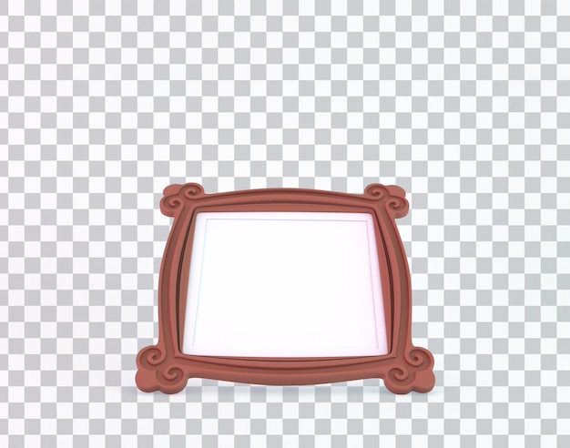 Free PSD vintage frame front side