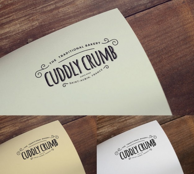 Free PSD vintage logo mock up