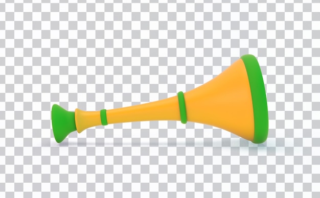 Free PSD vuvuzela horn left side