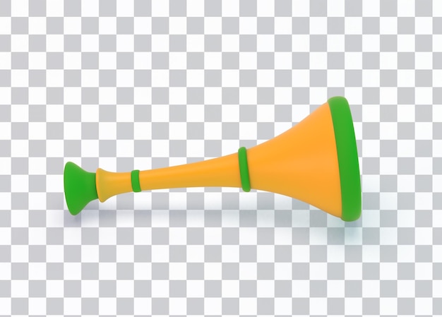 Free PSD vuvuzela horn left side