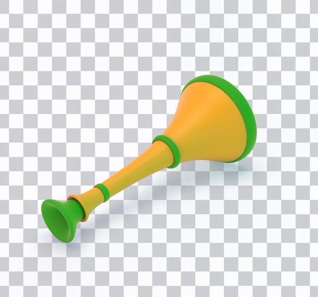 Free PSD vuvuzela horn left side