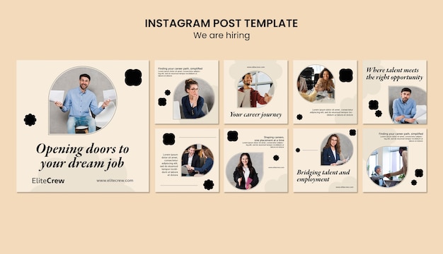 Free PSD we are hiring template design