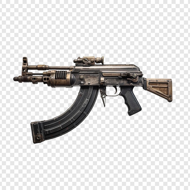 Free PSD weapon isolated on transparent background