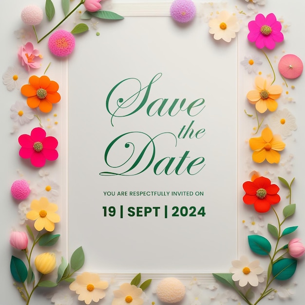 Free PSD wedding invitation greeting cards elegant vintage style