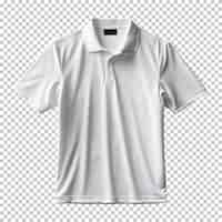 Free PSD white polo shirt isolated on background