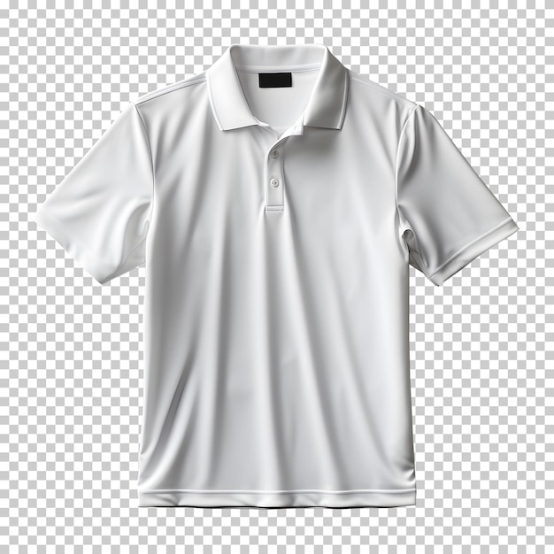 Free PSD white polo shirt isolated on background