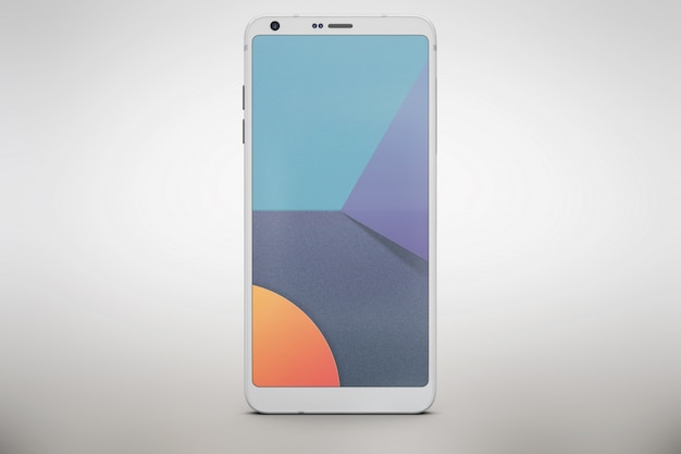 Free PSD white smartphone mock up